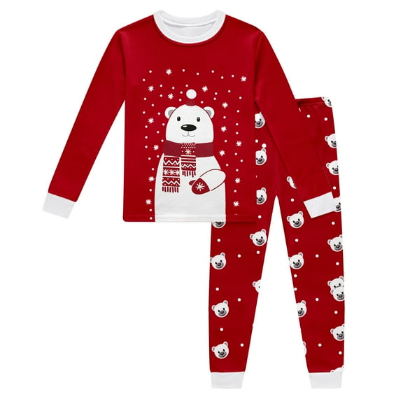 Weebloom Boys Christmas Pajamas Xmas Family Feeling Little Girls Child Sets Toddler Pj'S Pajamas For Boys Red 3-4 Years