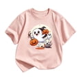 thumbnail image 1 of Weebloom Boys Girls Halloween Shirts Cute Pumpkin Graphic Funny Short Sleeve Spooky Season Tees Toddler Clothes,Size 2-14 Y, 1 of 4