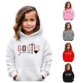 thumbnail image 1 of Weebloom Cute Hoodie For Toddler Girl Jesus Casual Letter Print Long Sleeve Hoodie Sweatshirt Pullover With Pocket White 3-4, 1 of 4