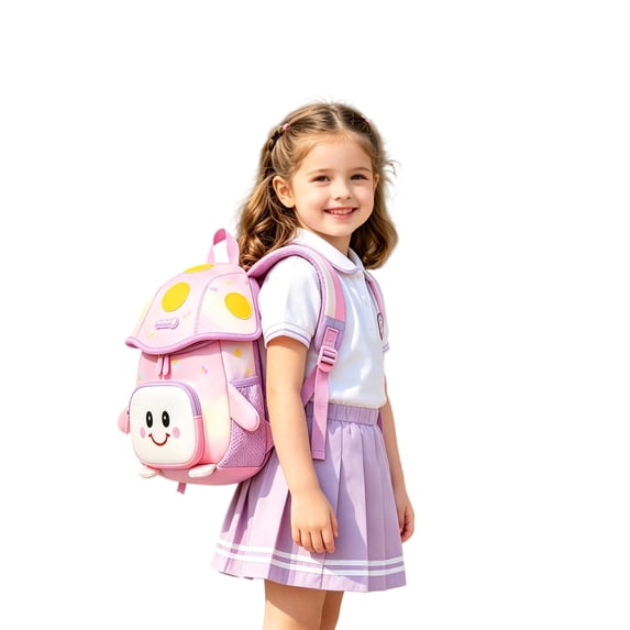 Weebloom Cute School Backpack For Toddler Boys Girls Cute Cartoon Daypack Lightweight Toddler Bookbag Preschool Kindergarten Pink