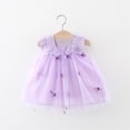 thumbnail image 1 of Weebloom Flower Girl Dresses For Wedding Birthday Baby Tutu Dress Summer Sleeveless Backless Princess Party Dresses Dot Bow Dress With Straw Hat Set Formal Girls Dresses, 1 of 3