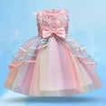 thumbnail image 1 of Weebloom Flower Girl Dresses For Wedding Birthday Sleeveless Rose Embroidered Princess Dress With Layered Sheer Dress Toddler Kids Party Gown Pageants Formal Girls Dresses, 1 of 4