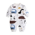 thumbnail image 1 of Weebloom Footless Pajamas Baby Boy Girl Cotton Print Romper Jumpsuit Playsuits Outfits Loungewear Sleepers 3-6 Months, 1 of 3