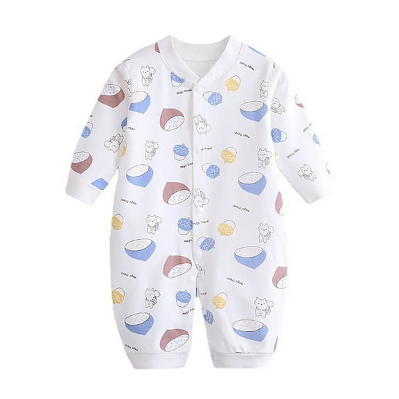 Weebloom Footless Pajamas Baby Girl Boy Print Romper Jumpsuit Playsuits Outfits Nightwear Sleepers 0-3 Months