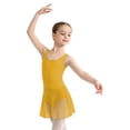 thumbnail image 1 of Weebloom Girls Gymnastics Leotard Ballet Dance Leotard With Tutu Skirt Strap Backless Romper For Practice Performance Outfit 13-14 Years, 1 of 5