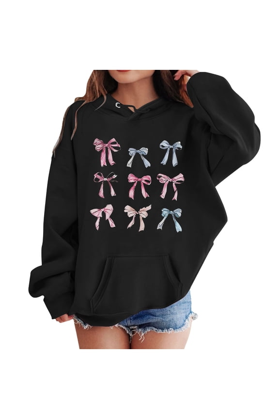Girls Hoodie Long Sleeve Soft Sweatshirt Graphic Hoody Kids Pullovers Top Clothes Stylish Vacation Dailywear,7-8 Years