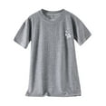 thumbnail image 1 of Weebloom Girls Pajamas Set Toddler Dress Girl'S Nightdress Thin Style Short Sleeved Home Clothes Rabbit Print Girl Pjs 18-24 Months Grey, 1 of 4