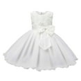 thumbnail image 1 of Weebloom Girls Spring Dresses,Rose Party Kids Puff Sleeve Evening Gown Performance Toddler Baby Girl Dresses,2-3 Years, 1 of 3