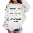 thumbnail image 1 of Weebloom Girls Sweatshirt Crew Neck Headless Long Sleeved Printed Top Fashion Back To School Sweatshirts For Teen Girls,8-9 Years, 1 of 4