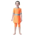 thumbnail image 1 of Weebloom Girls Swimsuit Full Coverage Long Sleeve Swim With Skirt Rash Guard Swim Bathing Suits Girl Swimwear For Beach Pool 12-13 Years, 1 of 8
