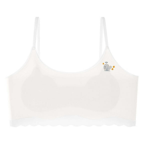 Weebloom Girls Training Bra,Summer Girls' Adjustable Cup Shaped Growth Type Bra Suitable For 9 To 12 Years Lightweight Adjustable Underwear Breathable,M