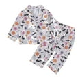 thumbnail image 1 of Weebloom Halloween Girl Pajamas Boys Long Sleeve Cartoon Prints Tops T Shirt Pants Outfits Comfortable Sleepwear,12-18 Months, 1 of 6