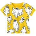 thumbnail image 1 of Weebloom Halloween Shirts for Kids Boy Girl Children Printed T Shirt Style Short Sleeved Top for 1-13 Years Old Dailywear,1-2 Years, 1 of 3