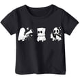 thumbnail image 1 of Weebloom Halloween Shirts for Kids Boy Girl Children Printed T Shirt Style Short Sleeved Top for 1-13 Years Old Dailywear,6-7 Years, 1 of 3