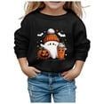 thumbnail image 1 of Weebloom Halloween Sweatshirts For Teen Girls Boys Children Cute Hallowmas Printed Crew Neck Hoodless Long Sleeve Stylish Sweatshirt 3-4 Years, 1 of 4