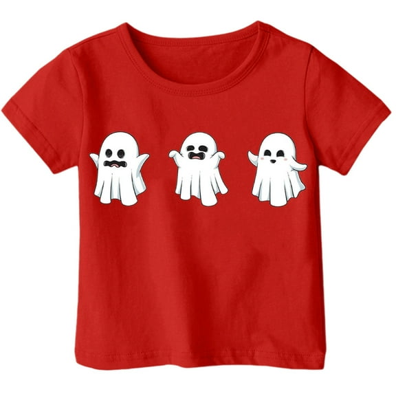 Weebloom Halloween Tee Shirts for Kids Boys Girls Children Printed T Shirt Style Short Sleeved Top for 1-13 Years Old Outwear,12-13 Years