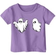 thumbnail image 1 of Weebloom Halloween Tee Shirts for Kids Boys Girls Children Printed T Shirt Style Short Sleeved Top for 1-13 Years Outwear,4-5 Years, 1 of 3