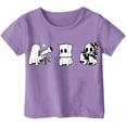 thumbnail image 1 of Weebloom Halloween Tee Shirts for Kids Boys Girls Children Printed T Shirt Style Short Sleeved Top for 1-13 Years Old Outwear,4-5 Years, 1 of 3