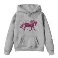 thumbnail image 1 of Weebloom Hoodies For Girls Kids Horse Print Long Sleeve Hoodies Casual Holiday Dailywear,4-5 Years, 1 of 3