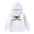 thumbnail image 1 of Weebloom Hoodies For Teen Girls Children Long Sleeved With Printed Bow Tie Loose Back To School Streetwear,3-4 Years, 1 of 7