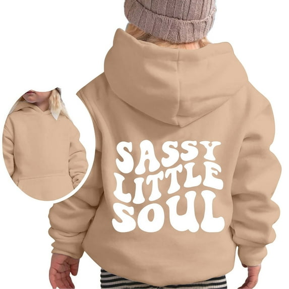 Weebloom Hoodies For Teen Girls Long Sleeve Soft Sweatshirt Graphic Hoody Kids Pullovers Top Clothes Boys Loose Back To School Streetwear,8-9 Years
