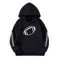 thumbnail image 1 of Weebloom Hoodies For Girls Kids Football Print Boys Pullover Sweatshirt Casual Warm Hooded Jacket Children Youth Outdoor Sports Lovely Tops Hoodie 11-12 Years, 1 of 4