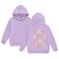 thumbnail image 1 of Weebloom Hoodies for Teen Girls Jesus Letter Long Sleeve Pocket Hoodie Jacket Sweatshirts,Light Purple 2-3 Years, 1 of 4