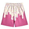 thumbnail image 1 of Weebloom Ice Cream Shorts Boys,Children Casual Ice Cream Printed Shorts Elastic Waistband Pocket 2-14 Years Beachwear Kids Boys Baseball Shorts,11-12 Years, 1 of 3