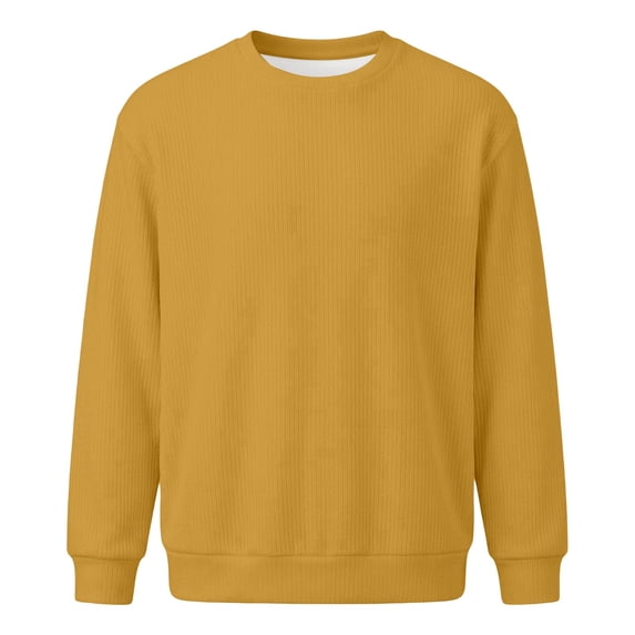 Weebloom Kids Boys Crewneck Sweatshirt Fall Winter Pullover Tops Sweatshirts Yellow