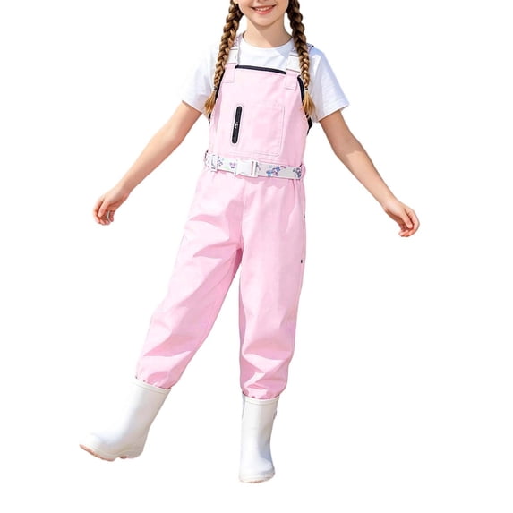 Weebloom Kids Chest Waders With Boots Youth Waterproof Fishing Wader For Toddler Children 2-2.5 Years