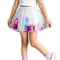 thumbnail image 1 of Weebloom Kids Girls Skirt,Dancing Princess Flowers Prints Mesh Ballet Tutu Skirts Fashion Outwear,9-11 Years, 1 of 4