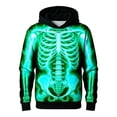 thumbnail image 1 of Weebloom Kids Halloween Hoodies For Boys Funny Skeleton Graphic Fleece Toddler Hoodie Pullover Tops,Size 4-14 Y, 1 of 5