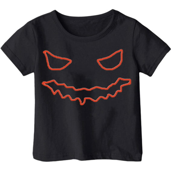 Weebloom Kids Halloween Shirts Boys Girls Children Printed T Shirt Style Short Sleeved Top for 1-13 Years Old Outwear,2-3 Years