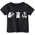 thumbnail image 1 of Weebloom Kids Halloween Shirts Boys Girls Children Printed T Shirt Style Short Sleeved Top for 1-13 Years Old Outwear,2-3 Years, 1 of 3