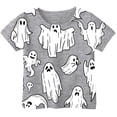 thumbnail image 1 of Weebloom Kids Halloween Shirts Boys Girls Children Printed T Shirt Style Short Sleeved Top for 1-13 Years Old Outwear,8-9 Years, 1 of 3