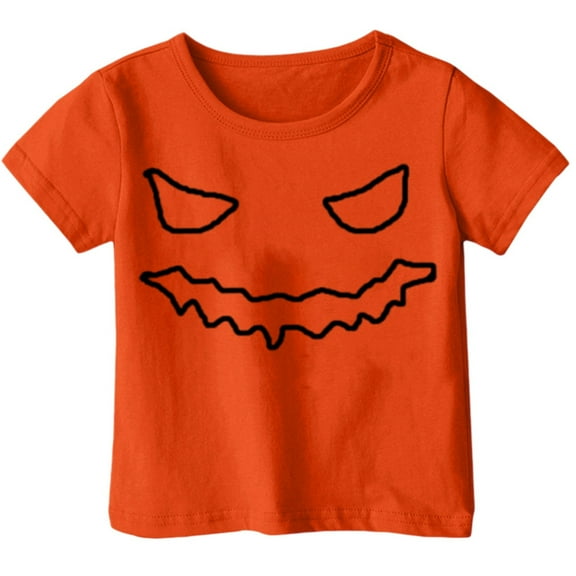 Weebloom Kids Halloween Shirts Boys Girls Children Printed T Shirt Style Short Sleeved Top for 1-13 Years Old Outwear,8-9 Years