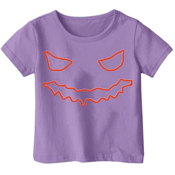 Weebloom Kids Halloween T Shirts Boy Girl Children Printed T Shirt Style Short Sleeved Top for 1-13 Years Old Dailywear,3-4 Years