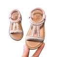 thumbnail image 1 of Weebloom Kids Toddler Girl Sandals Fashionable Flip Flops Non- Rubber Soles Fasteners Babies Summer Shoes Beach Walking Sandal, 1 of 3