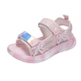 thumbnail image 1 of Weebloom Kids Toddler Girl Sandals Versatile With Adjustable Strap Sole Lightweight Beach Footwear Comfort Hook & Loop Summer Shoes Beach Walking Sandal, 1 of 9