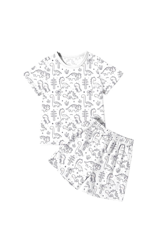 Kids Toddler Girl Summer Clothes Set Diy Hand Painted Short Sleeve T Shirt Shorts Colouring Boy Girl Can Play With Wear Outfits 2-12 Years