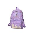 thumbnail image 1 of Weebloom Large School Backpack For Kids Boys Girls Ice Cream Cute Daypack Lightweight Bookbag Middle High School College Purple, 1 of 6