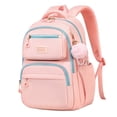 thumbnail image 1 of Weebloom Large School Backpack For Kids Boys Girls Waterproof Cute Animal Print Lightweight Bookbag Elementary Middle School Light Pink, 1 of 2