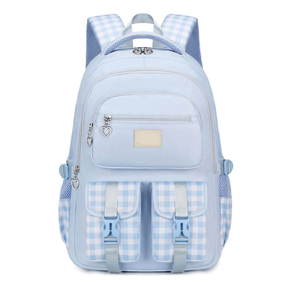 Weebloom Large School Backpack For Kids Boys Girls Waterproof Lightweight Ergonomic Backpack Large Capacity Bookbag Elementary Middle School Blue