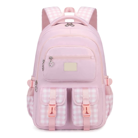 Weebloom Large School Backpack For Kids Boys Girls Waterproof Lightweight Ergonomic Backpack Large Capacity Bookbag Elementary Middle School Pink