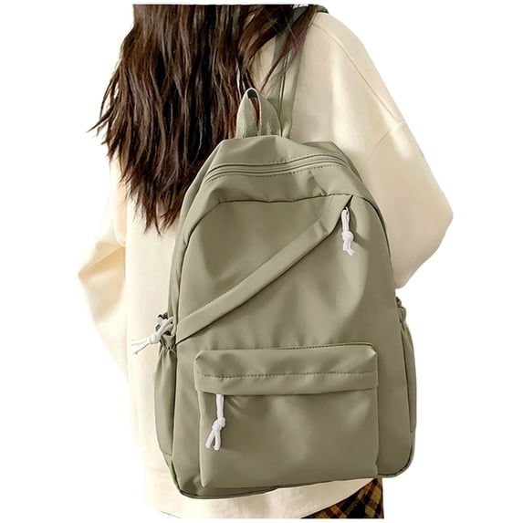 Weebloom Large School Backpack For Kids Girls Bookbag Middle High School College Army Green
