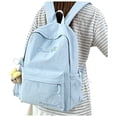 thumbnail image 1 of Weebloom Large School Backpack For Kids Girls Cute Letter Printed Large Capacity Lightweight Travel Bookbag Middle High School College Blue, 1 of 7