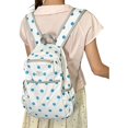 thumbnail image 1 of Weebloom Large School Backpack For Kids Girls Cute Polka Dot School Bag Travel Bookbag Middle High School College Sky Blue, 1 of 8