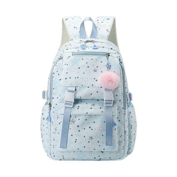 Weebloom Large School Backpack For Kids Girls Stylish Large Capacity Cute Daypack Bookbag Elementary Middle School Blue