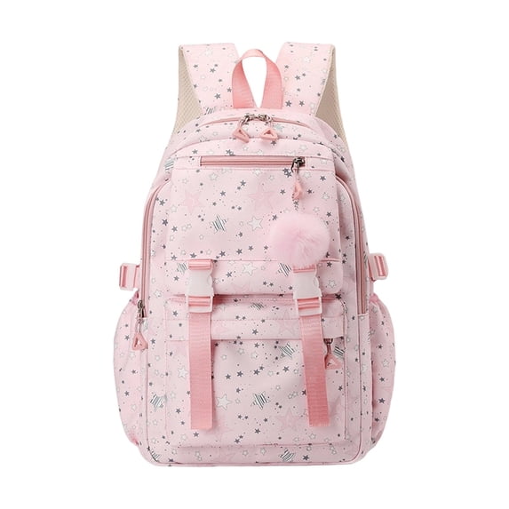 Weebloom Large School Backpack For Kids Girls Stylish Large Capacity Cute Daypack Bookbag Elementary Middle School Pink