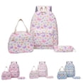 thumbnail image 1 of Weebloom Large School Backpack With Lunch Box Pencil Case For Kids Boys Girls Cute 3Pcs School Bags Set Large Capacity Daypack College Bookbag Elementary Middle School White, 1 of 8